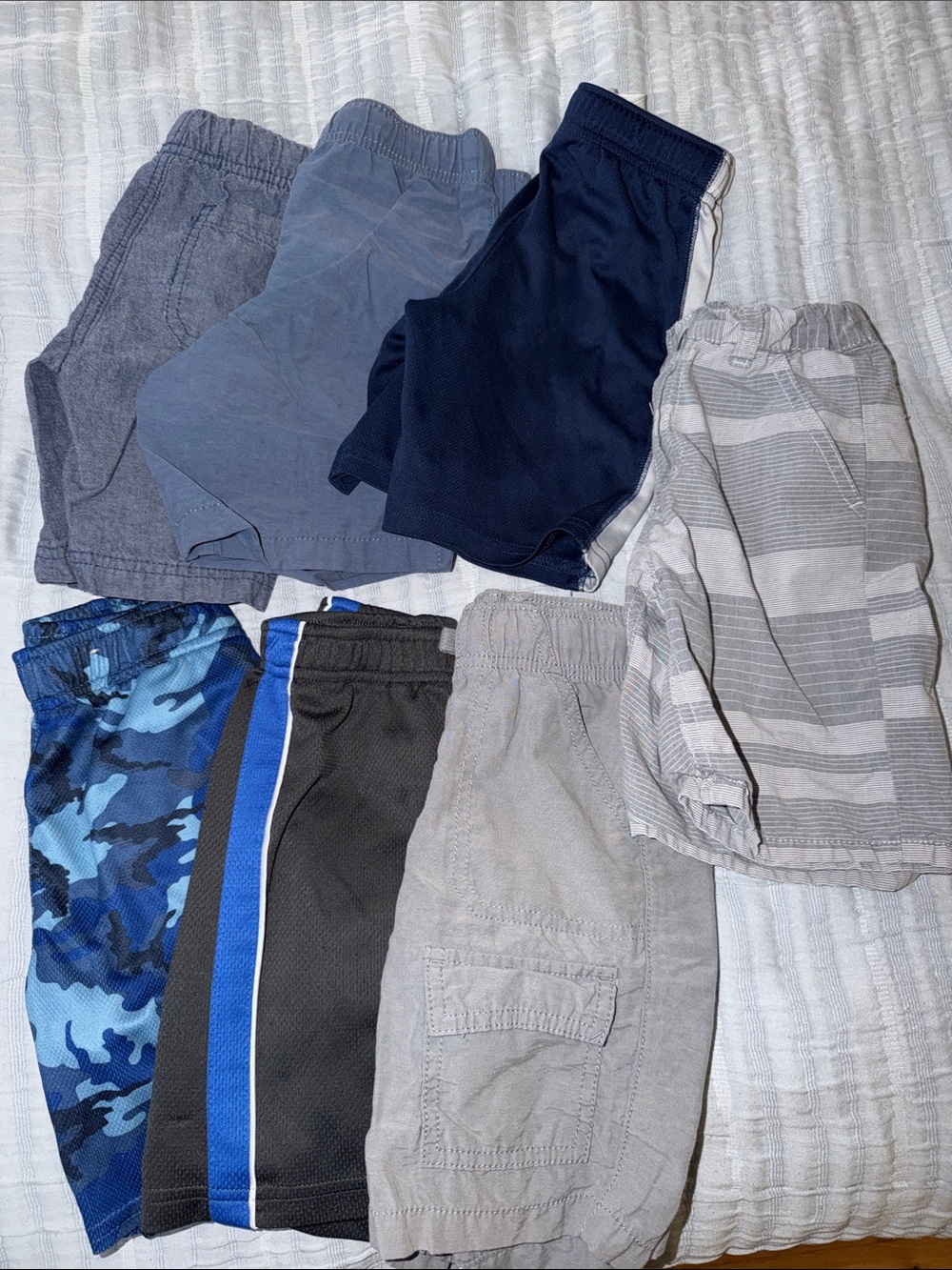 Mixed Boys' Shorts Pack - Blue, Gray, Navy - lot of 7